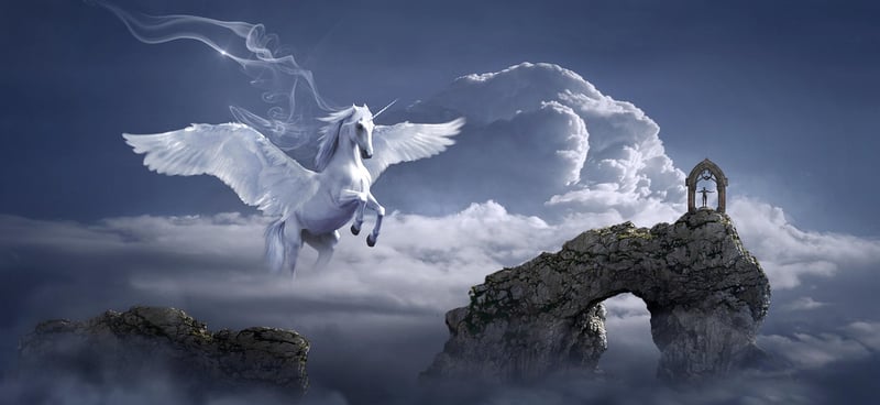 Unicorn in Meadow